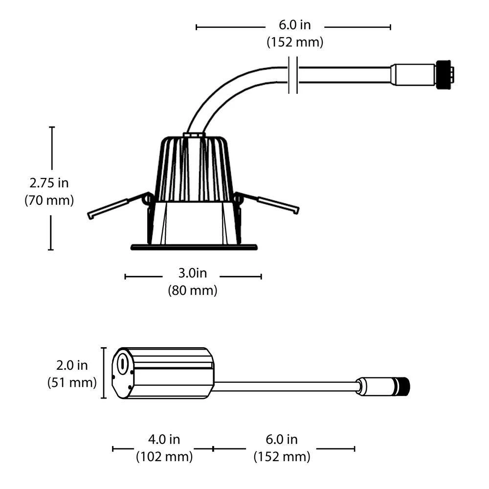 Hot Sale 🤩 DRD 2 in. Round 2700K Remodel IC-Rated Canless Recessed Integrated LED Downlight Kit by NICOR ❤️ 11 Hot Sale 🤩 DRD 2 in. Round 2700K Remodel IC-Rated Canless Recessed Integrated LED Downlight Kit by NICOR ❤️ - Image 9
