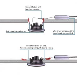 Hot Sale 🤩 DRD 2 in. Round 2700K Remodel IC-Rated Canless Recessed Integrated LED Downlight Kit by NICOR ❤️ 19 Hot Sale 🤩 DRD 2 in. Round 2700K Remodel IC-Rated Canless Recessed Integrated LED Downlight Kit by NICOR ❤️ -NICOR Sales Store nicor recessed lighting kits drd211202kwh fa 1000