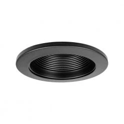 Buy 🎉 4 in. Black Recessed Baffle Trim by NICOR 💯 -NICOR Sales Store nicor recessed lighting trims 14002bk 1f 1000