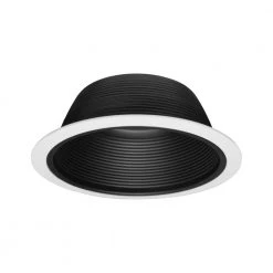 Outlet ✔️ 6 in. Black and White Recessed Light Baffle Trim by NICOR 🔔