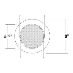 Wholesale 🌟 6 in. White Recessed Flat Albalite Metal Shower Trim by NICOR 👍 -NICOR Sales Store nicor recessed lighting trims 17505 76 1000