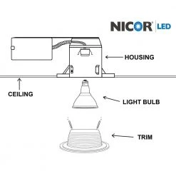 Buy 🔥 6 in. White Recessed R30 Baffle Trim by NICOR 🔥 13 Buy 🔥 6 in. White Recessed R30 Baffle Trim by NICOR 🔥 -NICOR Sales Store nicor recessed lighting trims 17511 fa 1000