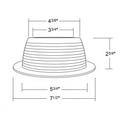 Best Pirce 🎁 6 in. Bronze Recessed Baffle Trim with 1/2 in. Trim Ring by NICOR 🎁 -NICOR Sales Store nicor recessed lighting trims 17511bz 44 1000