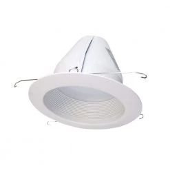 Wholesale ⌛ 6 in. White Recessed Light Cone Baffle Trim, Fits 6 in. Housings by NICOR 👏
