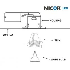 Wholesale โ 6 in. White Recessed Light Cone Baffle Trim, Fits 6 in. Housings by NICOR ๐ 15 Wholesale โ 6 in. White Recessed Light Cone Baffle Trim, Fits 6 in. Housings by NICOR ๐ -NICOR Sales Store nicor recessed lighting trims 17548a fa 1000
