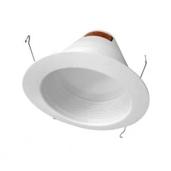 Cheap ✨ 6 in. White Recessed Airtight Cone Baffle Trim by NICOR 🎉 -NICOR Sales Store nicor recessed lighting trims 17550a 1f 1000