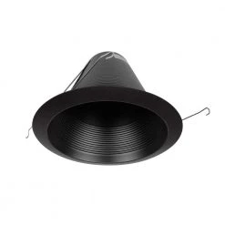 Buy ⌛ 6 in. Black Recessed Airtight Cone Baffle Trim by NICOR 👍 -NICOR Sales Store nicor recessed lighting trims 17550abk 1f 1000