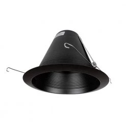 Buy ⌛ 6 in. Black Recessed Airtight Cone Baffle Trim by NICOR 👍