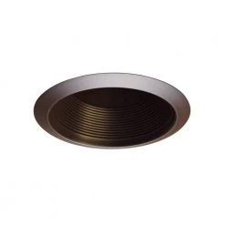 Outlet 🔔 6 in. Oil-Rubbed Bronze Airtight Recessed Cone Baffle Trim fits 6 in. Housings by NICOR ❤️ -NICOR Sales Store nicor recessed lighting trims 17550aob 40 1000