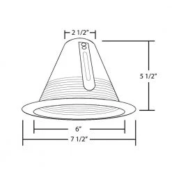 Outlet 🔔 6 in. Oil-Rubbed Bronze Airtight Recessed Cone Baffle Trim fits 6 in. Housings by NICOR ❤️ -NICOR Sales Store nicor recessed lighting trims 17550aob 44 1000