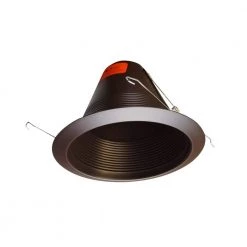 Outlet 🔔 6 in. Oil-Rubbed Bronze Airtight Recessed Cone Baffle Trim fits 6 in. Housings by NICOR ❤️