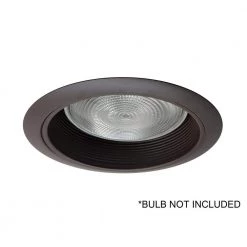 Outlet 🔔 6 in. Oil-Rubbed Bronze Airtight Recessed Cone Baffle Trim fits 6 in. Housings by NICOR ❤️ -NICOR Sales Store nicor recessed lighting trims 17550aob 66 1000