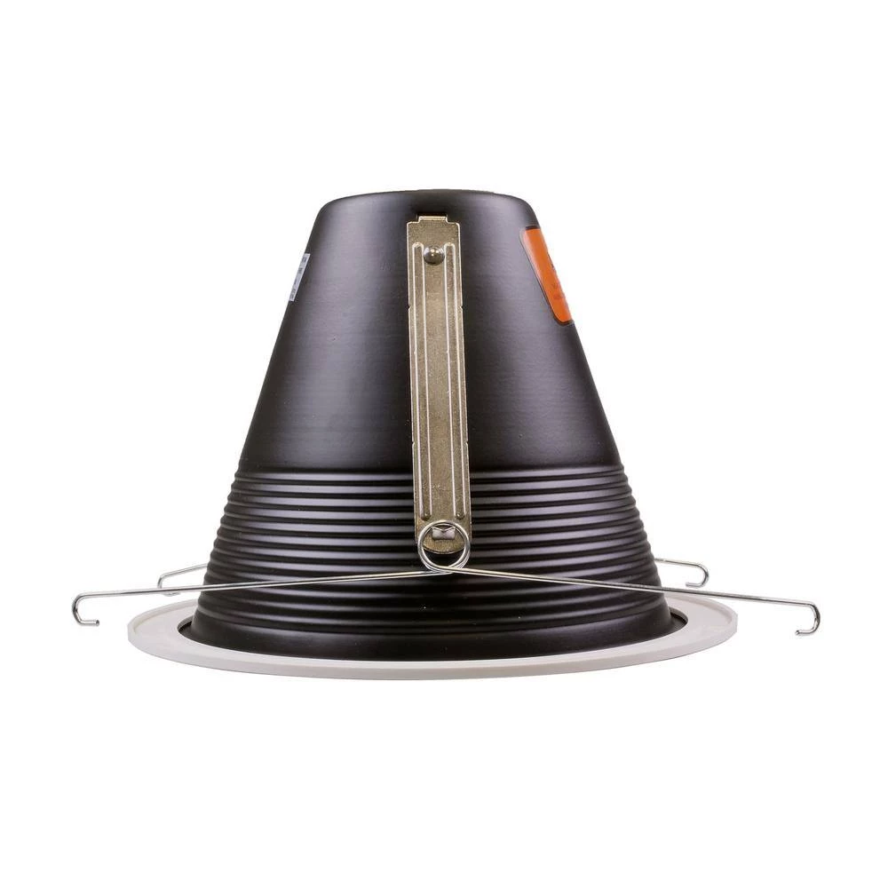 Best deal 🌟 6 in. Black and White Cone Recessed Light Baffle Trim with Trim Ring, Fits 6 in. Housings by NICOR 🔥 7 Best deal 🌟 6 in. Black and White Cone Recessed Light Baffle Trim with Trim Ring, Fits 6 in. Housings by NICOR 🔥 - Image 5