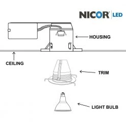 Best deal 🌟 6 in. Black and White Cone Recessed Light Baffle Trim with Trim Ring, Fits 6 in. Housings by NICOR 🔥 17 Best deal 🌟 6 in. Black and White Cone Recessed Light Baffle Trim with Trim Ring, Fits 6 in. Housings by NICOR 🔥 -NICOR Sales Store nicor recessed lighting trims 17551a fa 1000