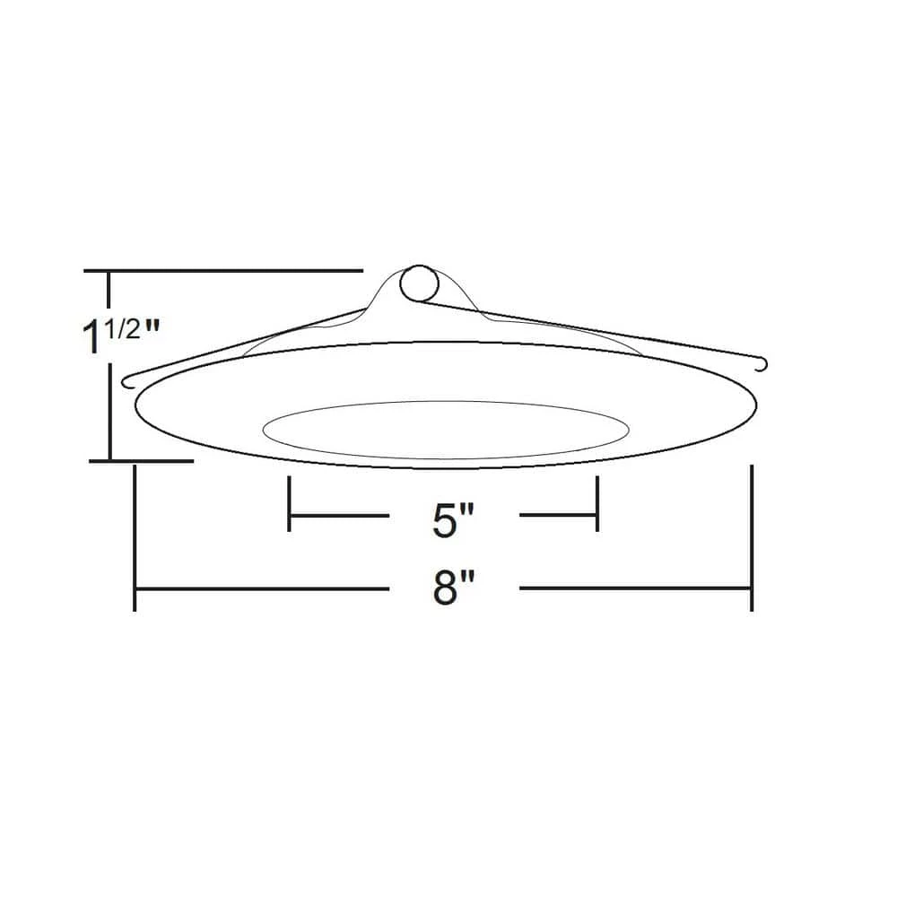 New 😀 6 in. White Recessed Light Shower Trim with Plastic Trim Ring and Albalite Lens by NICOR 🔥 8 New 😀 6 in. White Recessed Light Shower Trim with Plastic Trim Ring and Albalite Lens by NICOR 🔥 - Image 6