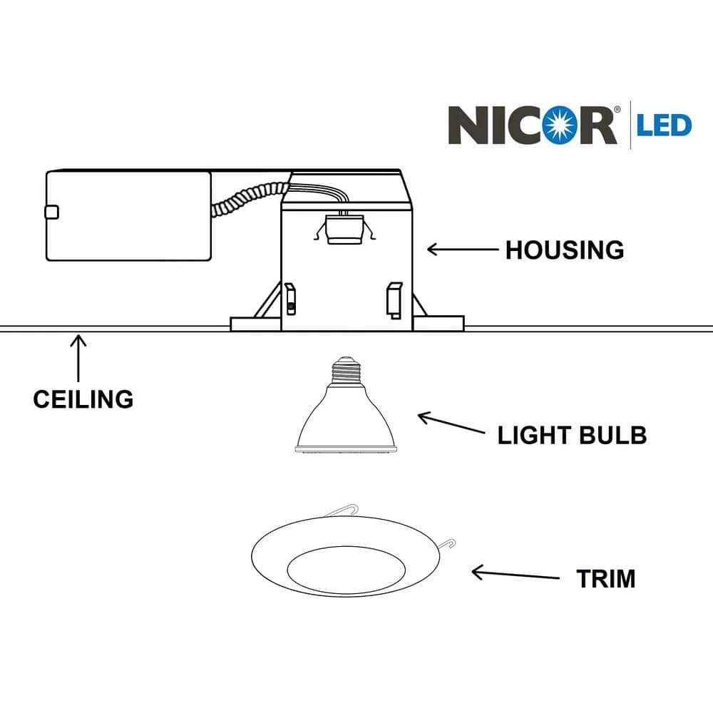 New 😀 6 in. White Recessed Light Shower Trim with Plastic Trim Ring and Albalite Lens by NICOR 🔥 9 New 😀 6 in. White Recessed Light Shower Trim with Plastic Trim Ring and Albalite Lens by NICOR 🔥 - Image 7