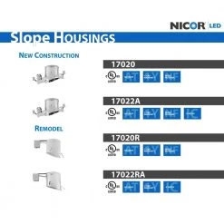 Best Pirce ✔️ 6 in. White Recessed Slope Trim with Black Baffle by NICOR 🤩 -NICOR Sales Store nicor recessed lighting trims 17704 1d 1000