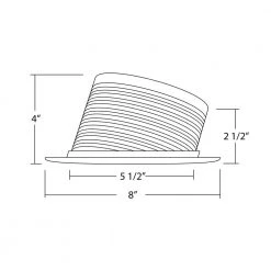 Brand new 🔔 6 in. White Recessed Baffle Trim for Sloped Ceiling by NICOR 👏 -NICOR Sales Store nicor recessed lighting trims 17711 1f 1000