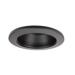 Best Pirce ✨ 4 in. Black Recessed Baffle Trim by NICOR 👍 -NICOR Sales Store nicor recessed lighting trims 19502bk 44 1000
