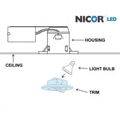 Best reviews of 😀 4 in. Gimbal Recessed Ring Trim by NICOR 🥰 -NICOR Sales Store nicor recessed lighting trims 19558wh d4 1000