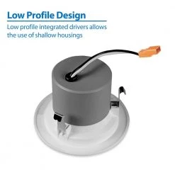 Brand new ✔️ 4 in. Downlight Nickel Integrated LED Recessed Trim Retrofit Light by NICOR 🔔 -NICOR Sales Store nicor recessed lighting trims dcr41061202knk 66 1000