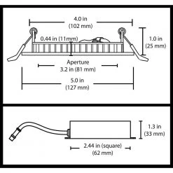 Discount 😉 4 in. Round 2700K Remodel IC-Rated Recessed Integrated LED Edge Lit Downlight Kit by NICOR 😍 -NICOR Sales Store nicor recessed lighting trims dle421202krdwh 76 1000