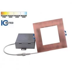 Best reviews of ✔️ DLE Series 4 in. Square 2700K Aged Copper Integrated LED Recessed Canless Downlight with Trim by NICOR 🌟 12 Best reviews of ✔️ DLE Series 4 in. Square 2700K Aged Copper Integrated LED Recessed Canless Downlight with Trim by NICOR 🌟 -NICOR Sales Store nicor recessed lighting trims dle421202ksqac e1 1000