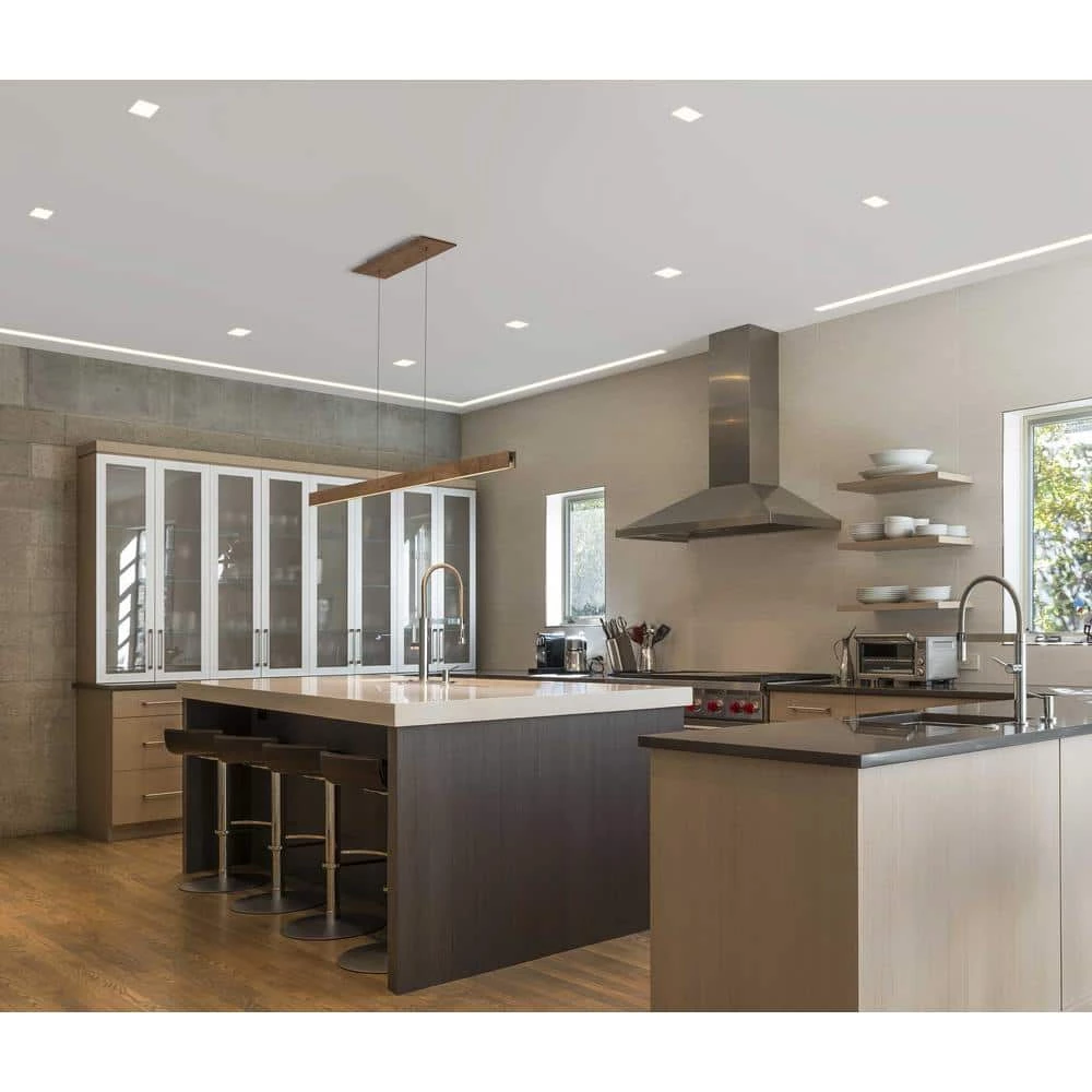 Best Sale 🔔 4 in. Square 3000K Remodel IC-Rated Recessed Integrated LED Edge Lit Downlight Kit by NICOR 😍 11 Best Sale 🔔 4 in. Square 3000K Remodel IC-Rated Recessed Integrated LED Edge Lit Downlight Kit by NICOR 😍 - Image 9