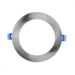 Flash Sale ❤️ DLE Series 6 in. Round 2700K Nickel Integrated LED Recessed Canless Downlight with Trim by NICOR 🛒