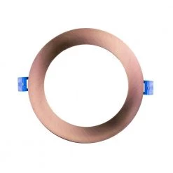 Top 10 👍 DLE Series 6 in. Round 4000K Aged Copper Integrated LED Recessed Canless Downlight with Trim by NICOR 😀 -NICOR Sales Store nicor recessed lighting trims dle621204krdac a0 1000