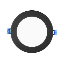 Wholesale 🎉 DLE Series 6 in. Round 4000K Black Integrated LED Recessed Canless Downlight with Trim by NICOR 🎉 -NICOR Sales Store nicor recessed lighting trims dle621204krdbk a0 1000