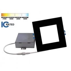 Brand new 💯 DLE Series 6 in. Square 4000K Black Integrated LED Recessed Canless Downlight with Trim by NICOR 🔥 15 Brand new 💯 DLE Series 6 in. Square 4000K Black Integrated LED Recessed Canless Downlight with Trim by NICOR 🔥 -NICOR Sales Store nicor recessed lighting trims dle621204ksqbk e1 1000