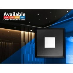 Flash Sale 🎁 DLF SureFit(v3) 5 in. 10.1-Watt Square Black Integrated LED Recessed Light Trim, 5000K by NICOR 👏 -NICOR Sales Store nicor recessed lighting trims dlf301205ksqbk 66 1000