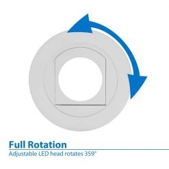New 🤩 4 in. White Retractable Wall Wash Integrated LED Recessed Downlight Trim, 2700K, 90 CRI by NICOR ⌛ -NICOR Sales Store nicor recessed lighting trims dlr4 r 10 120 2k wh 4f 1000
