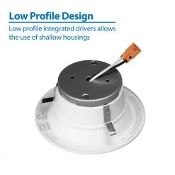 Cheapest ⭐ DLR4 Series 4 in. Black 4000K Integrated LED Recessed Retrofit Downlight Trim by NICOR 👏 -NICOR Sales Store nicor recessed lighting trims dlr45061204kbk 1d 1000