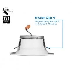 Cheapest ⭐ DLR4 Series 4 in. Black 4000K Integrated LED Recessed Retrofit Downlight Trim by NICOR 👏 -NICOR Sales Store nicor recessed lighting trims dlr45061204kbk 77 1000