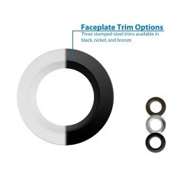 Cheapest ⭐ DLR4 Series 4 in. Black 4000K Integrated LED Recessed Retrofit Downlight Trim by NICOR 👏 -NICOR Sales Store nicor recessed lighting trims dlr45061204kbk a0 1000