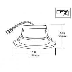 Cheapest ⭐ DLR4 Series 4 in. Black 4000K Integrated LED Recessed Retrofit Downlight Trim by NICOR 👏 -NICOR Sales Store nicor recessed lighting trims dlr45061204kbk fa 1000