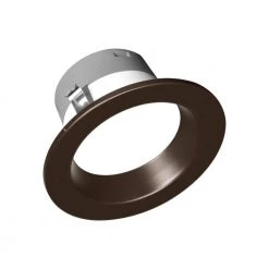 Promo ❤️ DLR4(v6) 4 in. Oil-Rubbed Bronze Selectable CCT Recessed Integrated LED Downlight Trim by NICOR 🔔