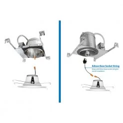 Hot Sale 🎉 5/6 in. 5000K White Integrated LED Recessed Retrofit Downlight Trim by NICOR 🧨 -NICOR Sales Store nicor recessed lighting trims dlr565081205kwh a0 1000