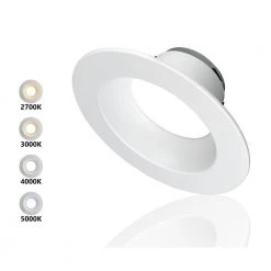 Top 10 ⌛ 6 in. White 800 Lumens 5000K New Construction Recessed Integrated LED Kit by NICOR 🌟 -NICOR Sales Store nicor recessed lighting trims dlr565sys085kwh 1d 1000