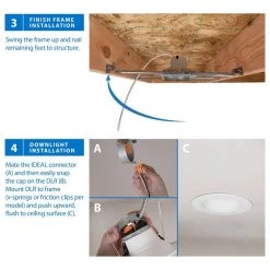 Top 10 ⌛ 6 in. White 800 Lumens 5000K New Construction Recessed Integrated LED Kit by NICOR 🌟 -NICOR Sales Store nicor recessed lighting trims dlr565sys085kwh 4f 1000