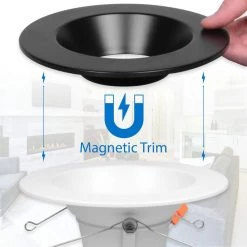 New 😉 DLR Series 5-6 in. Black Selectable CCT Integrated LED Recessed Retrofit Downlight Trim, Remodel, Dimmable, 12-Pack by NICOR 🌟 15 New 😉 DLR Series 5-6 in. Black Selectable CCT Integrated LED Recessed Retrofit Downlight Trim, Remodel, Dimmable, 12-Pack by NICOR 🌟 -NICOR Sales Store nicor recessed lighting trims dlr56609120sbk 12pk a0 1000