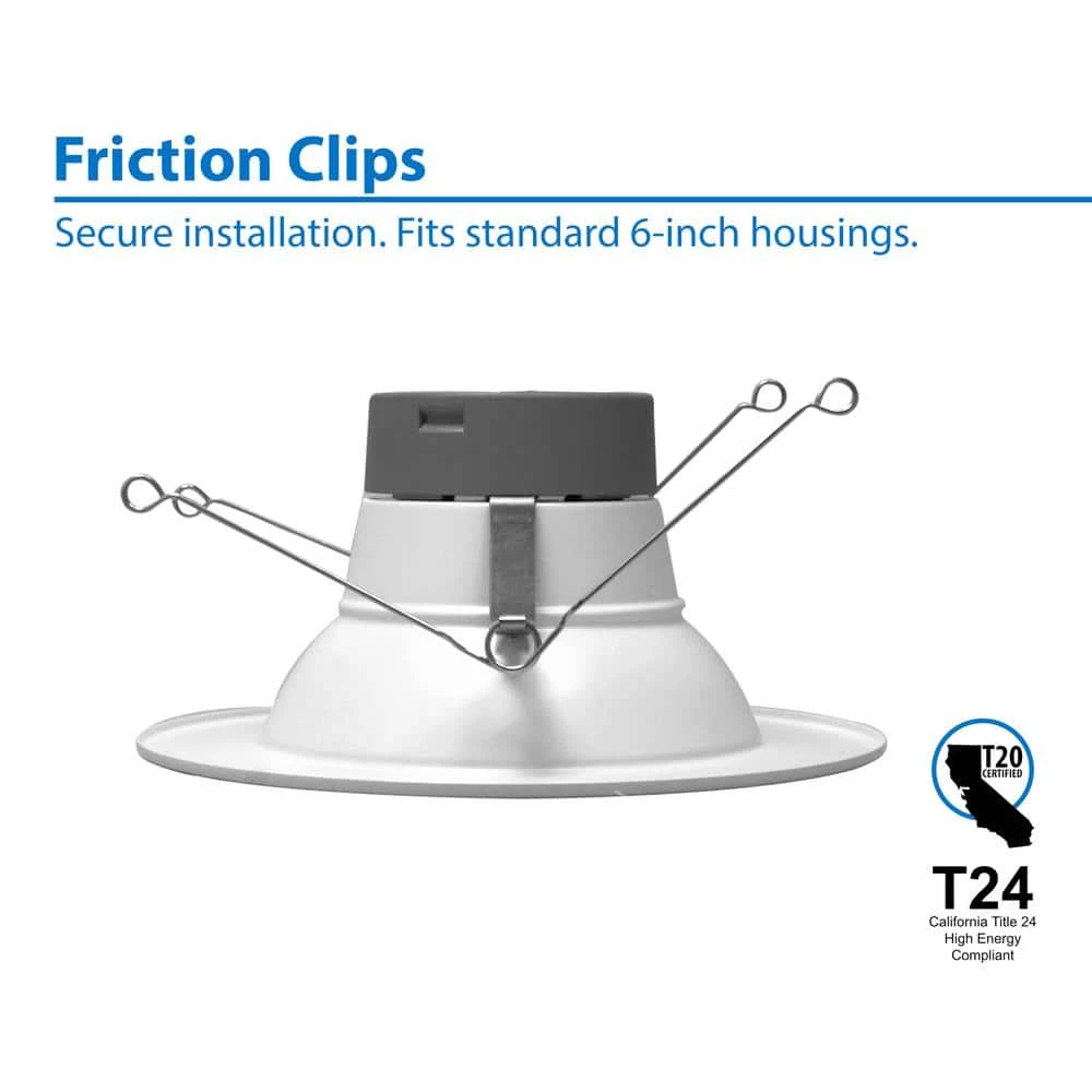 New 😉 DLR Series 5-6 in. Black Selectable CCT Integrated LED Recessed Retrofit Downlight Trim, Remodel, Dimmable, 12-Pack by NICOR 🌟 9 New 😉 DLR Series 5-6 in. Black Selectable CCT Integrated LED Recessed Retrofit Downlight Trim, Remodel, Dimmable, 12-Pack by NICOR 🌟 - Image 8