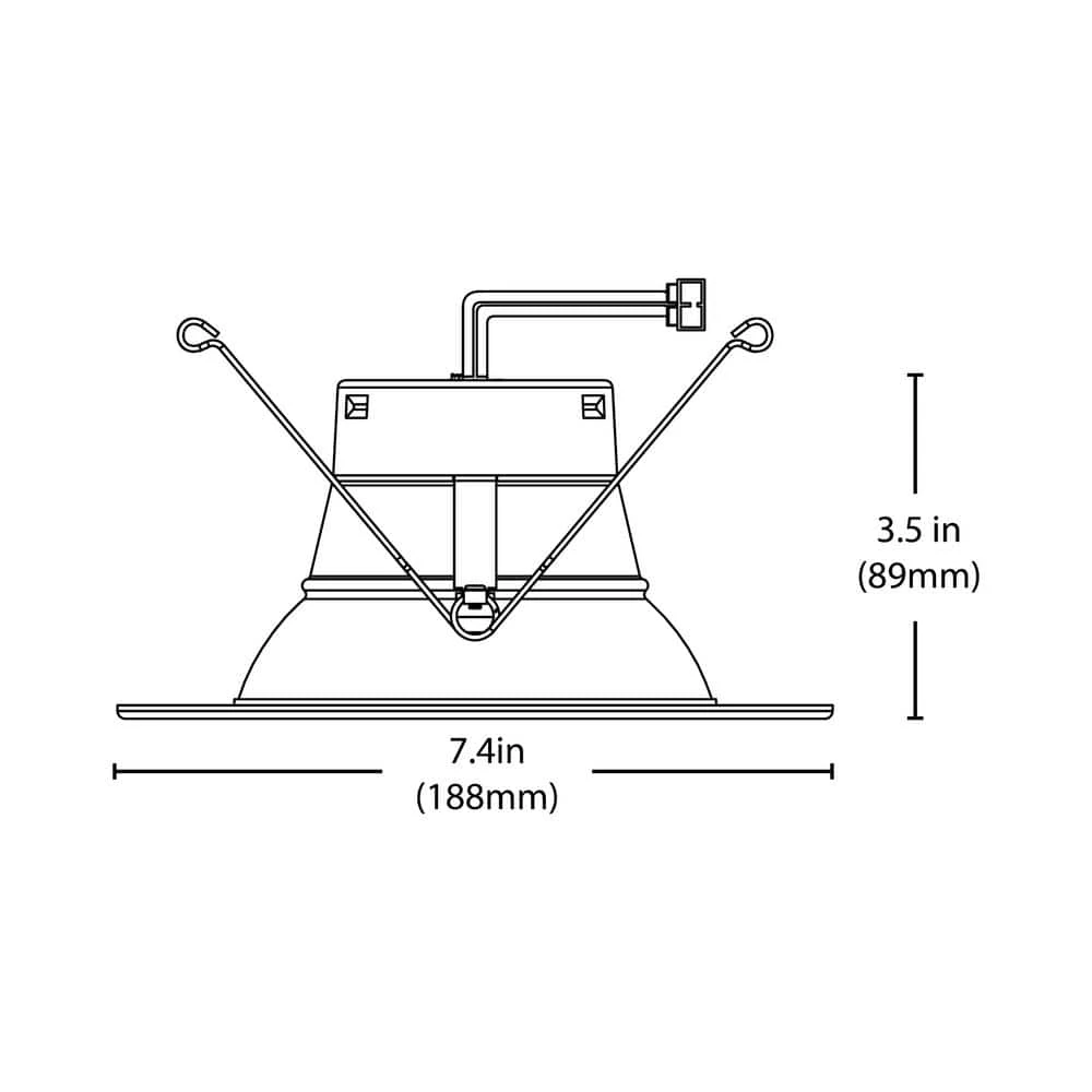 Outlet ๐ฏ DLR Series 5-6 in. Black 3000K High-Output Integrated LED Recessed Retrofit Downlight Trim, Remodel, Dimmable by NICOR ๐ 13 Outlet ๐ฏ DLR Series 5-6 in. Black 3000K High-Output Integrated LED Recessed Retrofit Downlight Trim, Remodel, Dimmable by NICOR ๐ - Image 11