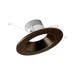 Best reviews of ✨ 5 in. to 6 in. Oil-Rubbed Bronze Selectable CCT High-Output Integrated LED Recessed Retrofit Downlight Trim by NICOR 🌟