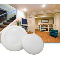 Best Sale 🌟 DLS 4 in. White Integrated LED Recessed Surface Mount Retrofit Trim in 3000K (12-Pack) by NICOR 🔔 -NICOR Sales Store nicor recessed lighting trims dls4 3006 120 3k wh 12pk 1f 1000