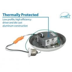 Best Sale 🌟 DLS 4 in. White Integrated LED Recessed Surface Mount Retrofit Trim in 3000K (12-Pack) by NICOR 🔔 -NICOR Sales Store nicor recessed lighting trims dls4 3006 120 3k wh 12pk c3 1000