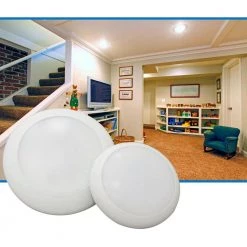 Promo 🎉 DLS 5/6 in. White 900 Lumen Integrated LED Recessed Surface Mount Trim in 3000K (10-Pack) by NICOR 🤩 -NICOR Sales Store nicor recessed lighting trims dls56 3009 120 3k wh 10pk 1f 1000