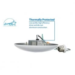 Promo 🎉 DLS 5/6 in. White 900 Lumen Integrated LED Recessed Surface Mount Trim in 3000K (10-Pack) by NICOR 🤩 -NICOR Sales Store nicor recessed lighting trims dls56 3009 120 3k wh 10pk a0 1000